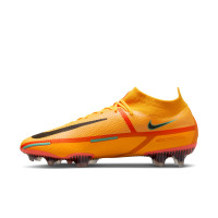 Nike Phantom GT 2 Elite DF Gras Voetbalschoenen (FG) Oranje Rood Zwart