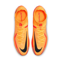 Nike Phantom GT 2 Elite DF Gazon Naturel Chaussures de Foot (FG) Orange Noir Rouge