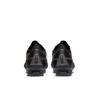 Nike Phantom GT 2 Elite Gazon Naturel Chaussures (FG) Noir Gris Foncé Or