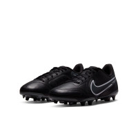 Nike Tiempo Legend 9 Club Gazon Naturel Gazon Artificiel Chaussures de Foot (MG) Enfants Noir Gris Foncé