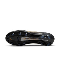 Nike Tiempo Legend 9 Elite Gazon Naturel Chaussures de Foot (FG) Noir Gris Foncé Or