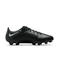 Nike Tiempo Legend 9 Pro Gazon Naturel Chaussures de Foot (FG) Noir Gris Foncé Or