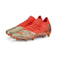 PUMA Future 1.4 Neymar JR Gazon Naturel / Gazon Artificiel Chaussures de Foot (MG) Orange Or