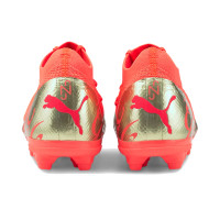 PUMA Future 3.4 Neymar JR Gazon Naturel / Gazon Artificiel Chaussures de Foot (MG) Enfants Rouge Or