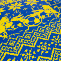 Pull de Noël KVC Westerlo bleu jaune