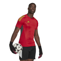 adidas Tiro 23 Pro Maillot de Gardien de But Rouge Jaune Gris