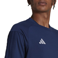 adidas Tiro 23 Competition T-Shirt Bleu Foncé Blanc