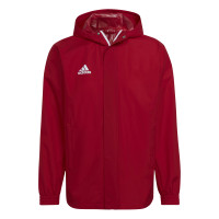adidas Entrada 22 All-Weather Jas Rood Wit