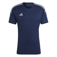 adidas Tiro 23 League Maillot de Foot Bleu Foncé Blanc
