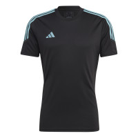 adidas Tiro 23 Club Trainingsshirt Zwart Blauw