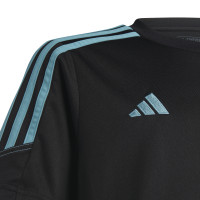 adidas Tiro 23 Club Trainingsshirt Kids Zwart Blauw