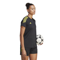 adidas Tiro 23 Club Trainingsshirt Dames Zwart Geel