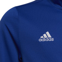 Veste d'entraînement Adidas Entrada 22 pour enfants, bleu et blanc