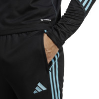 adidas Tiro 23 Club Trainingsbroek Zwart Blauw