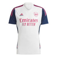 adidas Arsenal Trainingsshirt 2022-2023 Wit Felroze Donkerblauw