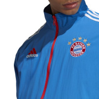 adidas Bayern München Anthem Trainingsjack Reversible 2022-2023 Lichtblauw Rood Wit
