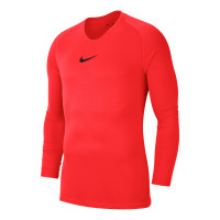 Nike Dri-FIT Park Sous-Maillot Manches Longues Rouge Vif Noir