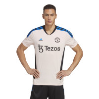 adidas Manchester United Maillot d'Entraînement 2022-2023 Rose Clair Noir Bleu