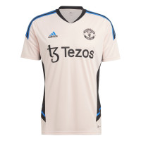 adidas Manchester United Trainingsshirt 2022-2023 Lichtroze Zwart Blauw