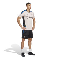 adidas Manchester United Trainingsset 2022-2023 Lichtroze Zwart Blauw