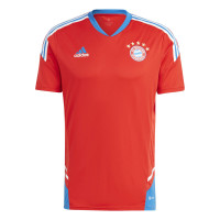 adidas Bayern München Trainingsshirt 2022-2023 Felrood Lichtblauw Wit