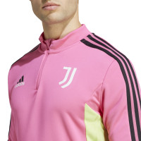 adidas Juventus Trainingstrui 2022-2023 Roze Zwart Lichtgroen
