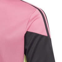 adidas Juventus Trainingsshirt 2022-2023 Kids Roze Zwart Lichtgroen