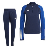 adidas Tiro 23 Competition 1/4-Zip Trainingspak Dames Donkerblauw Blauw
