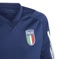 adidas Italië Trainingsset 2023-2024 Kids Donkerblauw