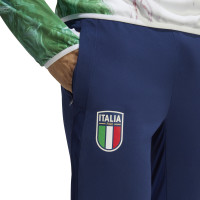 adidas Italie Pantalon d'Entraînement 2023-2024 Bleu Foncé Blanc