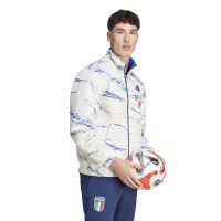 adidas Italie Anthem Veste d'Entraînement Réversible 2023-2024 Bleu Blanc
