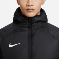 Veste d'automne Nike Therma-Fit Academy Pro, noir et blanc