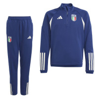 adidas Italie Survêtement 2023-2024 Enfants Bleu Foncé