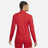 Nike Dri-FIT Academy 23 Haut d'Entraînement 1/4-Zip Femmes Rouge Blanc