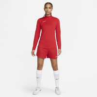 Nike Dri-FIT Academy 23 Haut d'Entraînement 1/4-Zip Femmes Rouge Blanc