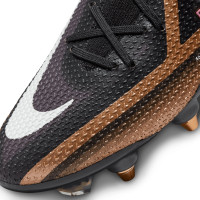Nike Phantom GT2 Elite Dynamic Fit Crampons Vissés Chaussures de Foot (SG) Pro Anti-Clog Noir Bronze Blanc
