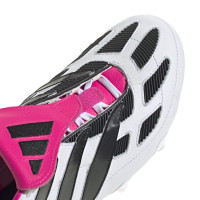 adidas Predator Precision+ Gazon Naturel Chaussures de Foot (FG) Blanc Noir Rose