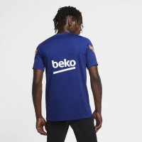Nike FC Barcelona Strike Trainingsshirt 2020-2021 Donkerblauw