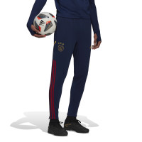 adidas Ajax Pantalon d'Entraînement 2022-2023 Bleu Foncé Rouge Foncé Doré