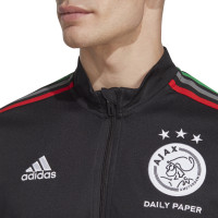 adidas Ajax Daily Paper Veste d'Entraînement 2022-2023 Noir Vert Rouge