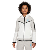 Nike Tech Fleece Vest Kids Grijs Wit Felblauw