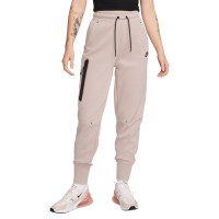 Nike Tech Fleece Pantalon de Jogging Femmes Beige Noir
