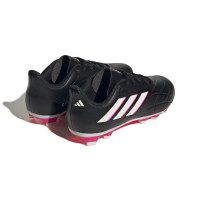 adidas Copa Pure.4 Gras / Kunstgras Voetbalschoenen (FxG) Kids Zwart Wit Felroze