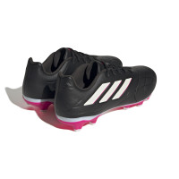 adidas Copa Pure.3 Gazon Naturel Gazon Artificiel Chaussures de Foot (MG) Noir Blanc Rose Vif