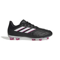 adidas Copa Pure.1 Gazon Naturel Chaussures de Foot (FG) Enfants Noir Blanc Rose Vif