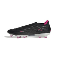 adidas Copa Pure+ Gazon Naturel Chaussures de Foot (FG) Noir Blanc Rose Vif