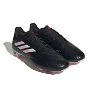 adidas Copa Pure.2 Gazon Naturel Chaussures de Foot (FG) Noir Blanc Rose Vif