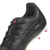adidas Copa Pure.3 Gazon Naturel Chaussures de Foot (FG) Noir Blanc Rose Vif