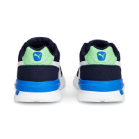 PUMA Graviton Sneakers Kids Kleuters Donkerblauw Wit Groen