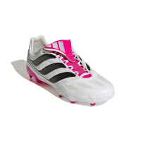 adidas Predator Precision.3 Gazon Naturel Chaussures de Foot (FG) Enfants Blanc Noir Rose